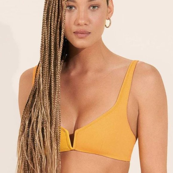 NWT MAAJI Sunflower Victory V Wire Bralette Bikini Top - Picture 3 of 5